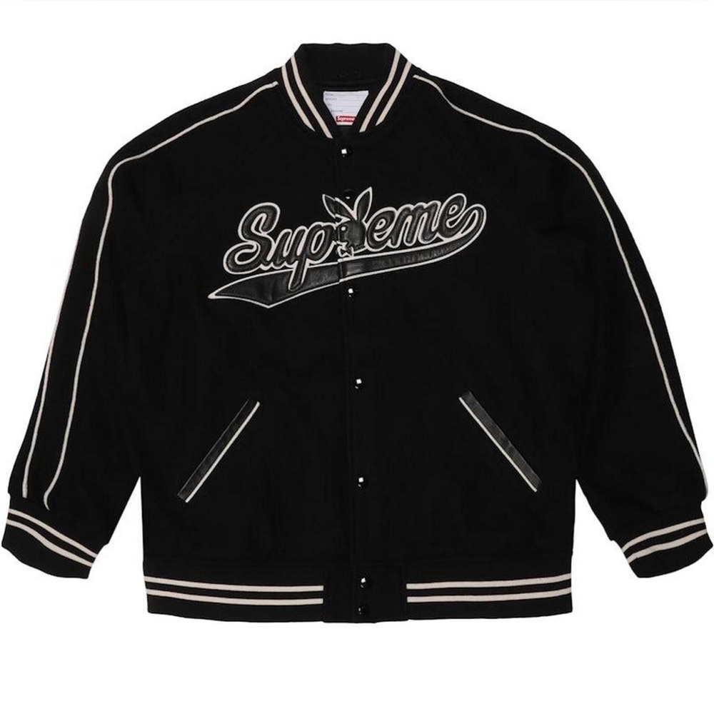 Supreme 2017 Wool Playboy Varsity Jacket
